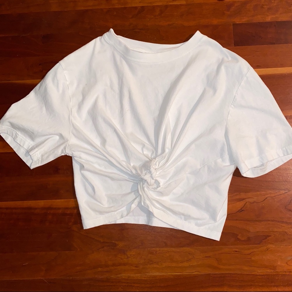 white top shop tee